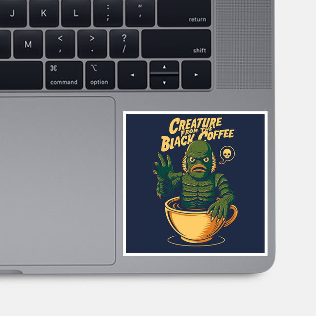 Creature From The Black Coffee-None-Glossy-Sticker-Eoli Studio