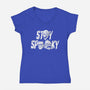 Stay Spooky Monsters-Womens-V-Neck-Tee-Eoli Studio