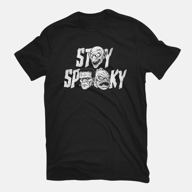 Stay Spooky Monsters-Womens-Fitted-Tee-Eoli Studio