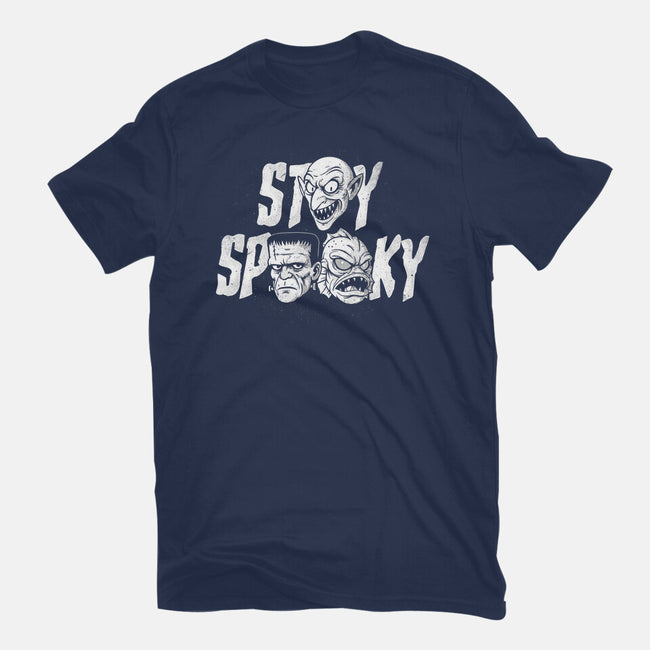 Stay Spooky Monsters-Womens-Fitted-Tee-Eoli Studio