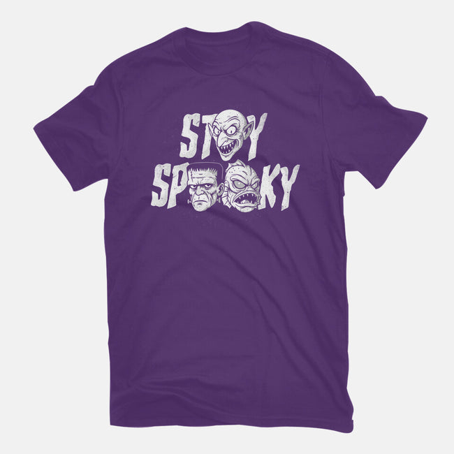 Stay Spooky Monsters-Womens-Fitted-Tee-Eoli Studio