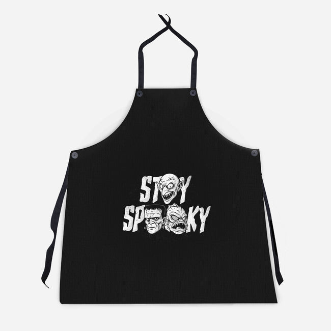 Stay Spooky Monsters-Unisex-Kitchen-Apron-Eoli Studio