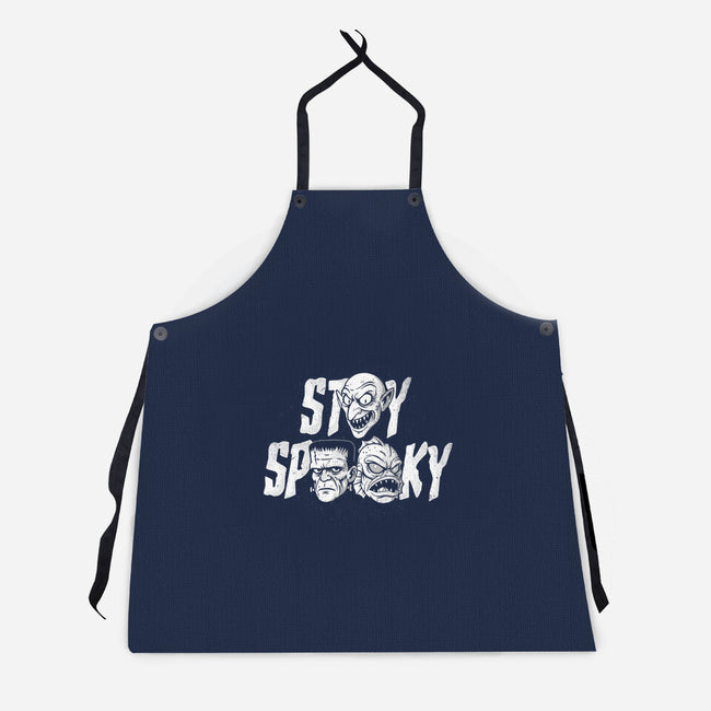 Stay Spooky Monsters-Unisex-Kitchen-Apron-Eoli Studio