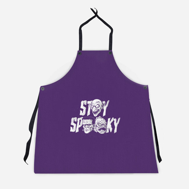 Stay Spooky Monsters-Unisex-Kitchen-Apron-Eoli Studio