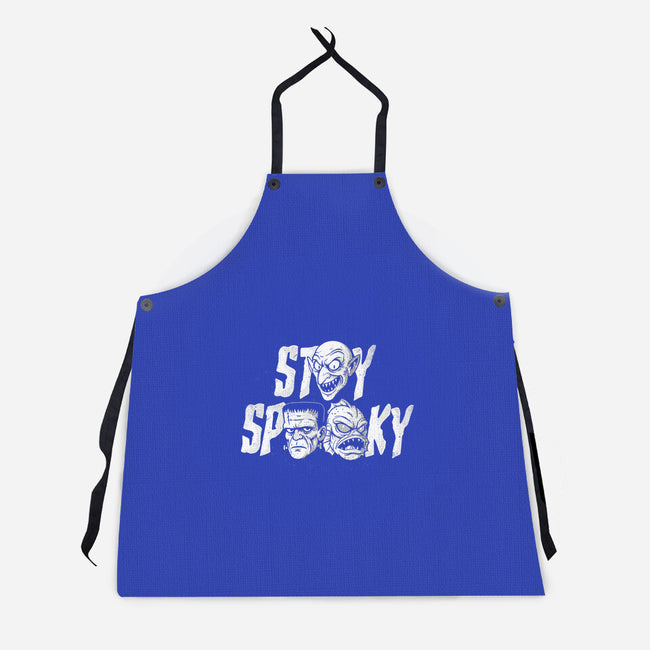Stay Spooky Monsters-Unisex-Kitchen-Apron-Eoli Studio