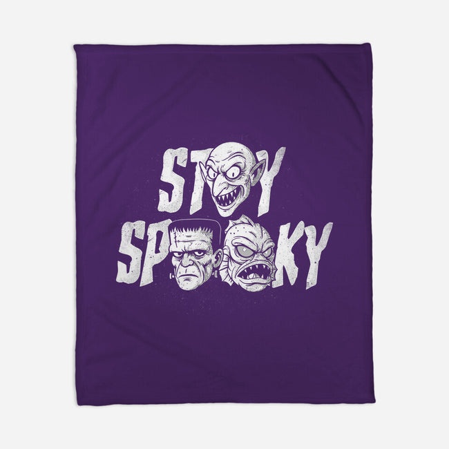 Stay Spooky Monsters-None-Fleece-Blanket-Eoli Studio