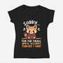 Sorry For The Accurate Things-Womens-V-Neck-Tee-NemiMakeit