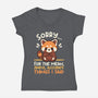 Sorry For The Accurate Things-Womens-V-Neck-Tee-NemiMakeit