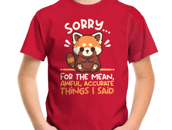 Sorry For The Accurate Things