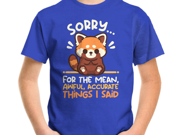 Sorry For The Accurate Things