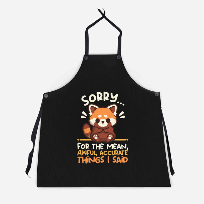 Sorry For The Accurate Things-Unisex-Kitchen-Apron-NemiMakeit