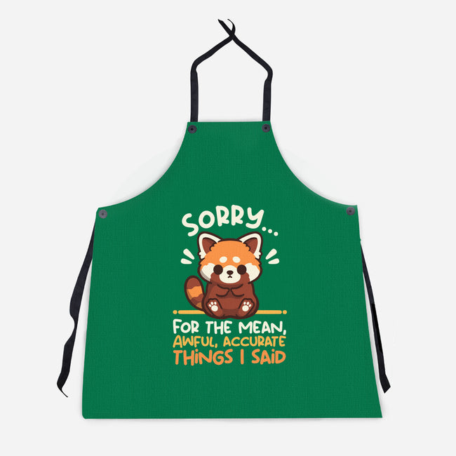 Sorry For The Accurate Things-Unisex-Kitchen-Apron-NemiMakeit