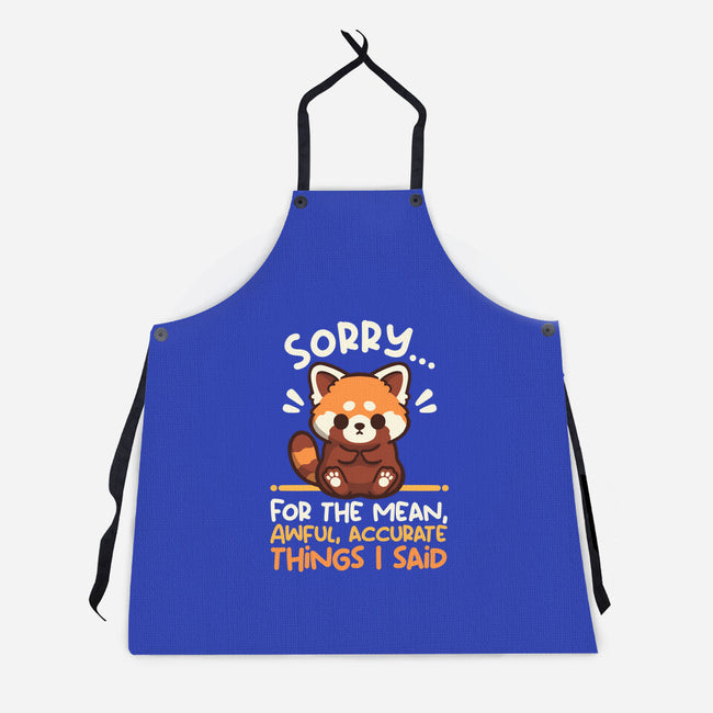 Sorry For The Accurate Things-Unisex-Kitchen-Apron-NemiMakeit