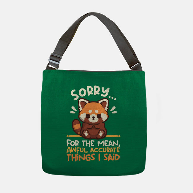 Sorry For The Accurate Things-None-Adjustable Tote-Bag-NemiMakeit