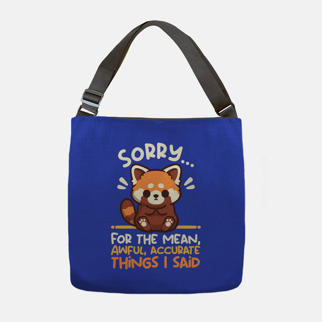 Sorry For The Accurate Things-None-Adjustable Tote-Bag-NemiMakeit