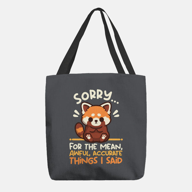 Sorry For The Accurate Things-None-Basic Tote-Bag-NemiMakeit