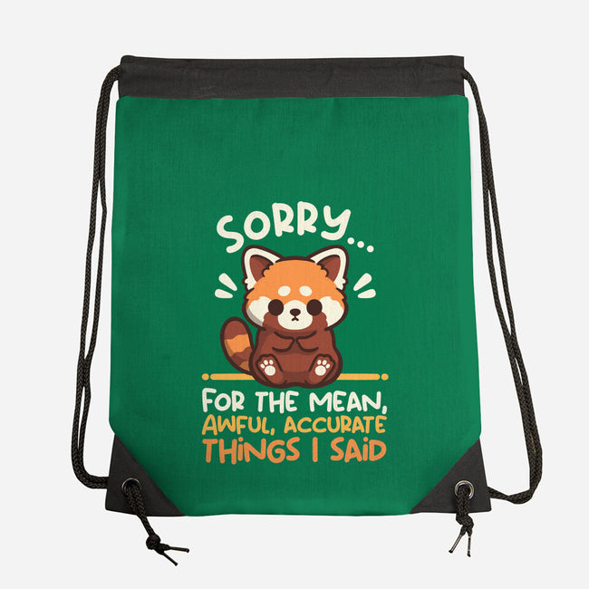 Sorry For The Accurate Things-None-Drawstring-Bag-NemiMakeit