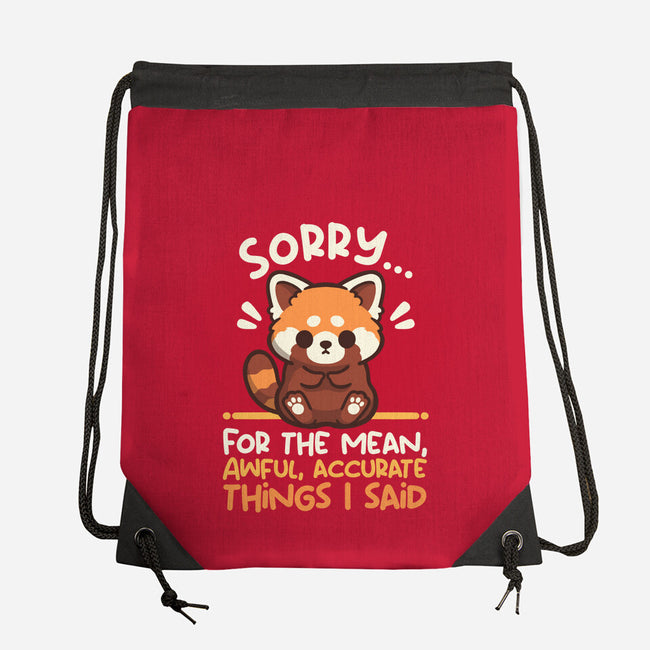 Sorry For The Accurate Things-None-Drawstring-Bag-NemiMakeit