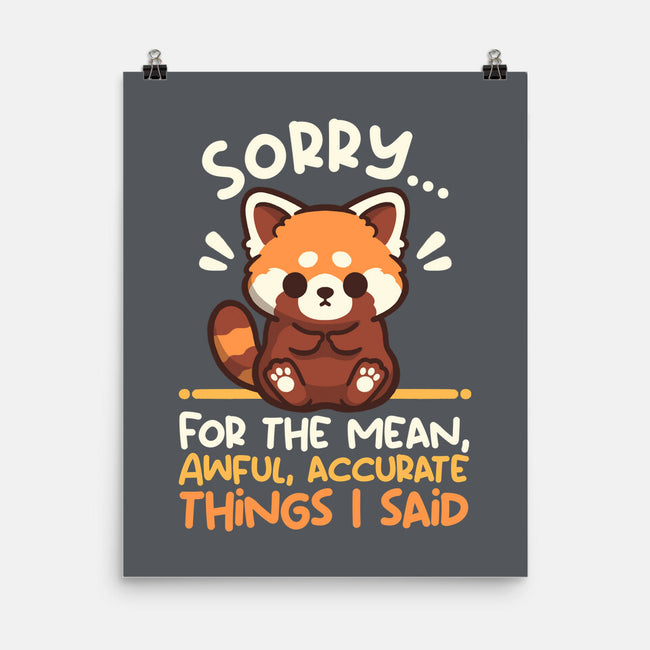 Sorry For The Accurate Things-None-Matte-Poster-NemiMakeit