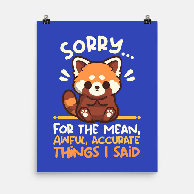 Sorry For The Accurate Things-None-Matte-Poster-NemiMakeit