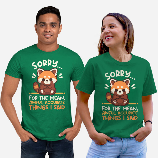 Sorry For The Accurate Things-Unisex-Basic-Tee-NemiMakeit