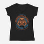 The Pumpkin Gym-Womens-V-Neck-Tee-glitchygorilla