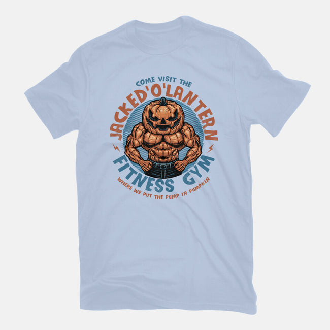 The Pumpkin Gym-Womens-Fitted-Tee-glitchygorilla