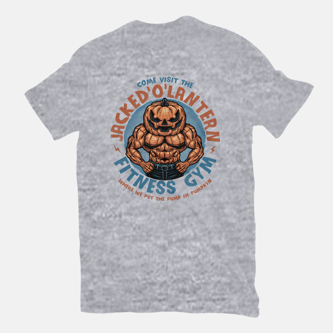 The Pumpkin Gym-Womens-Fitted-Tee-glitchygorilla
