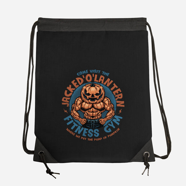 The Pumpkin Gym-None-Drawstring-Bag-glitchygorilla
