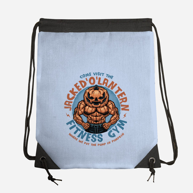 The Pumpkin Gym-None-Drawstring-Bag-glitchygorilla