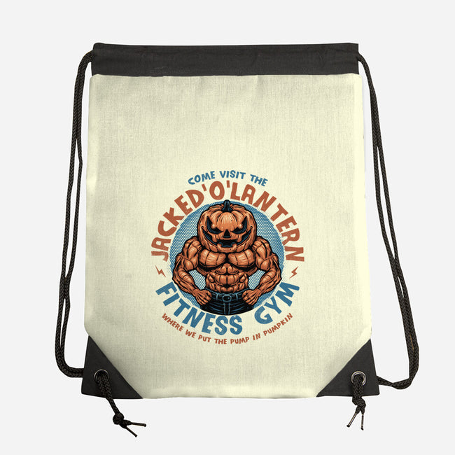 The Pumpkin Gym-None-Drawstring-Bag-glitchygorilla