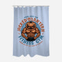 The Pumpkin Gym-None-Polyester-Shower Curtain-glitchygorilla