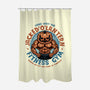 The Pumpkin Gym-None-Polyester-Shower Curtain-glitchygorilla