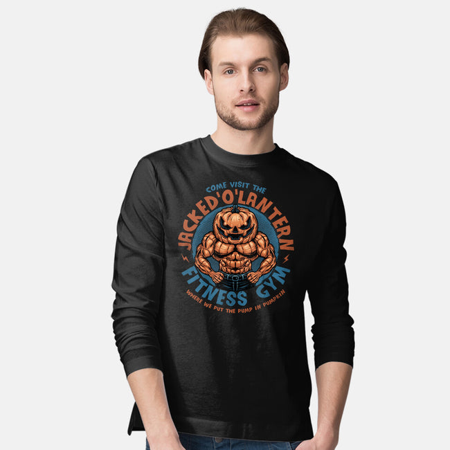 The Pumpkin Gym-Mens-Long Sleeved-Tee-glitchygorilla