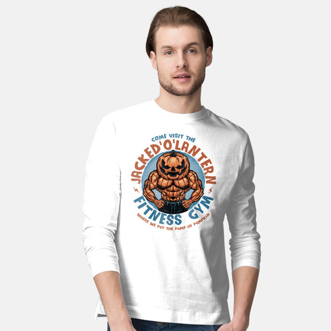 The Pumpkin Gym-Mens-Long Sleeved-Tee-glitchygorilla