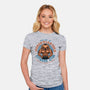 The Pumpkin Gym-Womens-Fitted-Tee-glitchygorilla
