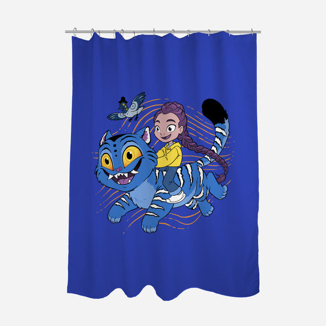 Team Tiger-None-Polyester-Shower Curtain-DoOomcat