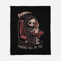 Mondays Kill Me Too-None-Fleece-Blanket-eduely