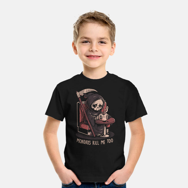 Mondays Kill Me Too-Youth-Basic-Tee-eduely