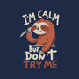 I'm Calm But Don't Try Me-Womens-V-Neck-Tee-koalastudio