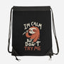 I'm Calm But Don't Try Me-None-Drawstring-Bag-koalastudio
