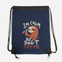 I'm Calm But Don't Try Me-None-Drawstring-Bag-koalastudio