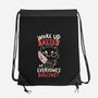 Woke Up Tired-None-Drawstring-Bag-koalastudio