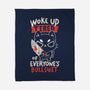 Woke Up Tired-None-Fleece-Blanket-koalastudio