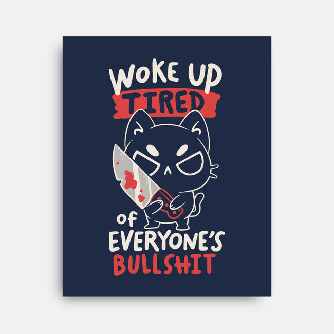 Woke Up Tired-None-Stretched-Canvas-koalastudio