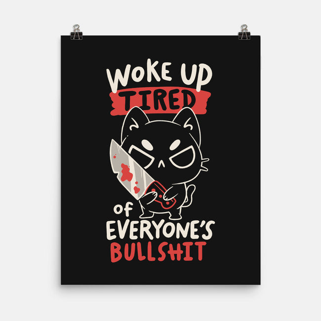 Woke Up Tired-None-Matte-Poster-koalastudio
