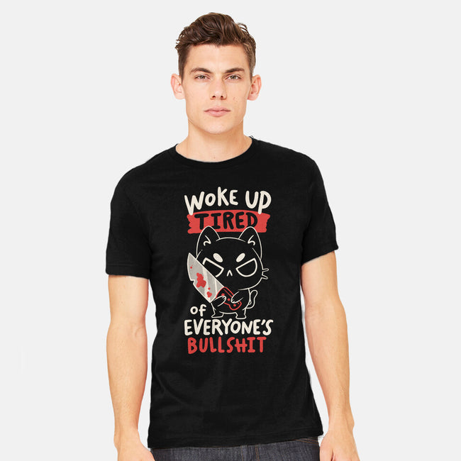 Woke Up Tired-Mens-Heavyweight-Tee-koalastudio