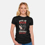 Woke Up Tired-Womens-Fitted-Tee-koalastudio