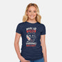 Woke Up Tired-Womens-Fitted-Tee-koalastudio