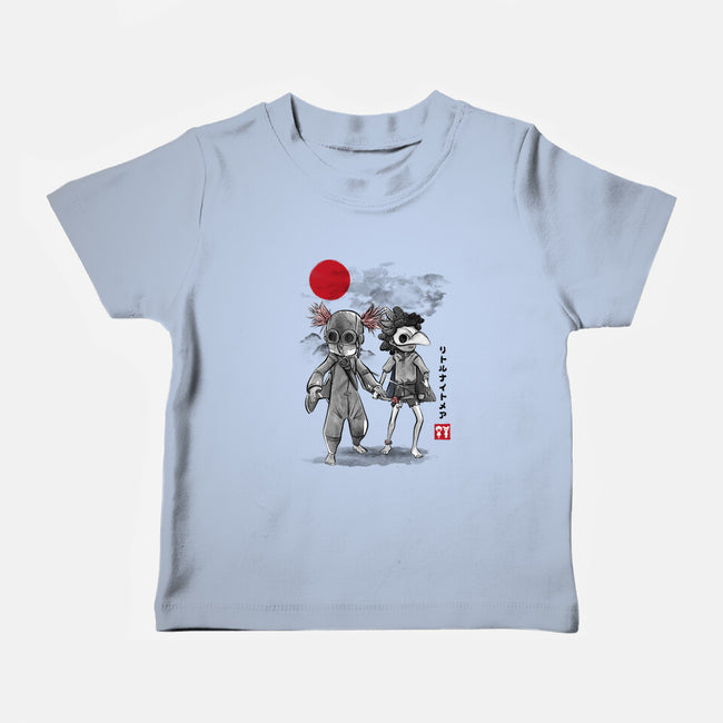 Low And Alone Sumi-e-Baby-Basic-Tee-DrMonekers